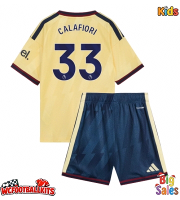 Arsenal Riccardo Calafiori #33 Replica Third Stadium Kit for Kids 2026-27 Short Sleeve (+ pants)